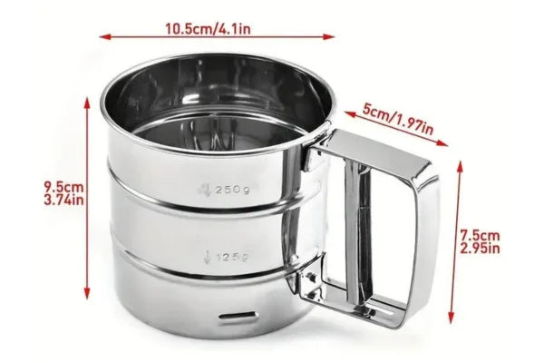 Flour Sieve with Handle - Iconic Cake Art