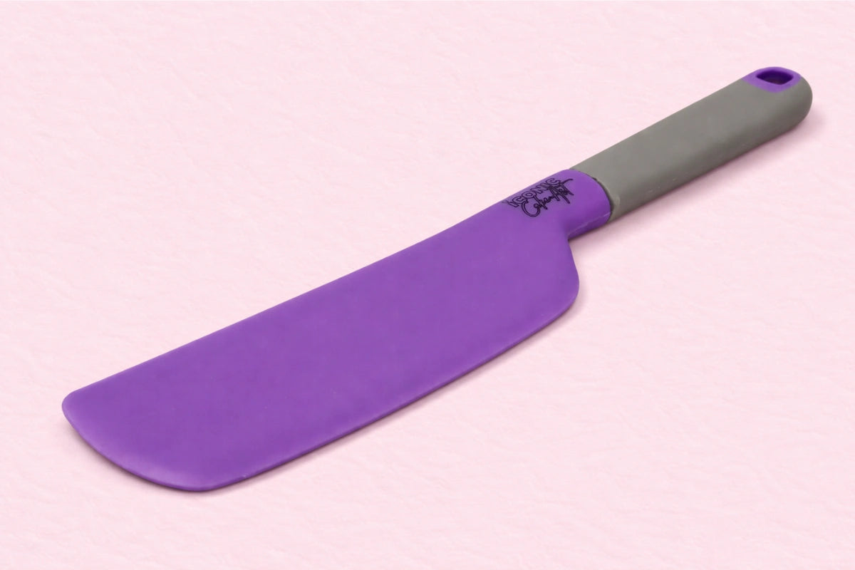 33cm x 7cm Purple Silicone Spatula - Iconic Cake Art