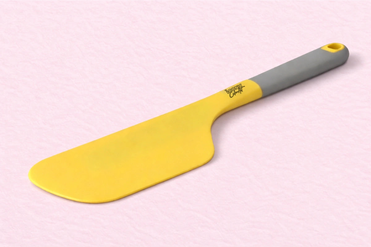 35cm x 7cm Yellow Silicone Spatula - Iconic Cake Art