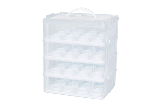 4 Tier Cupcake Caddy 48 Holder - Iconic Cake Art