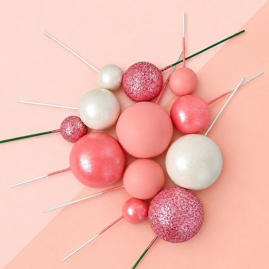 Berry Kiss Ball Toppers (12 Pack) - Iconic Cake Art