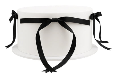 Black Vintage Satin Bow - Iconic Cake Art