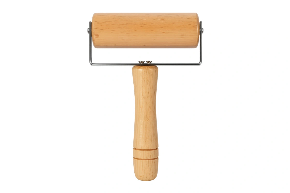Wide En Rolling Pin - W Handle 12cm - Iconic Cake Art