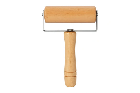 Wide En Rolling Pin - W Handle 12cm - Iconic Cake Art