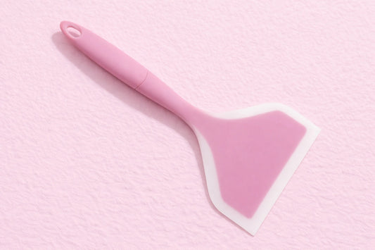 Pink Wide Mouth Silicone Spatula - Iconic Cake Art