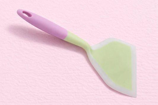 Green Wide Mouth Silicone Spatula - Iconic Cake Art