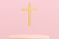 Gold Cross Topper - Iconic Cake Art