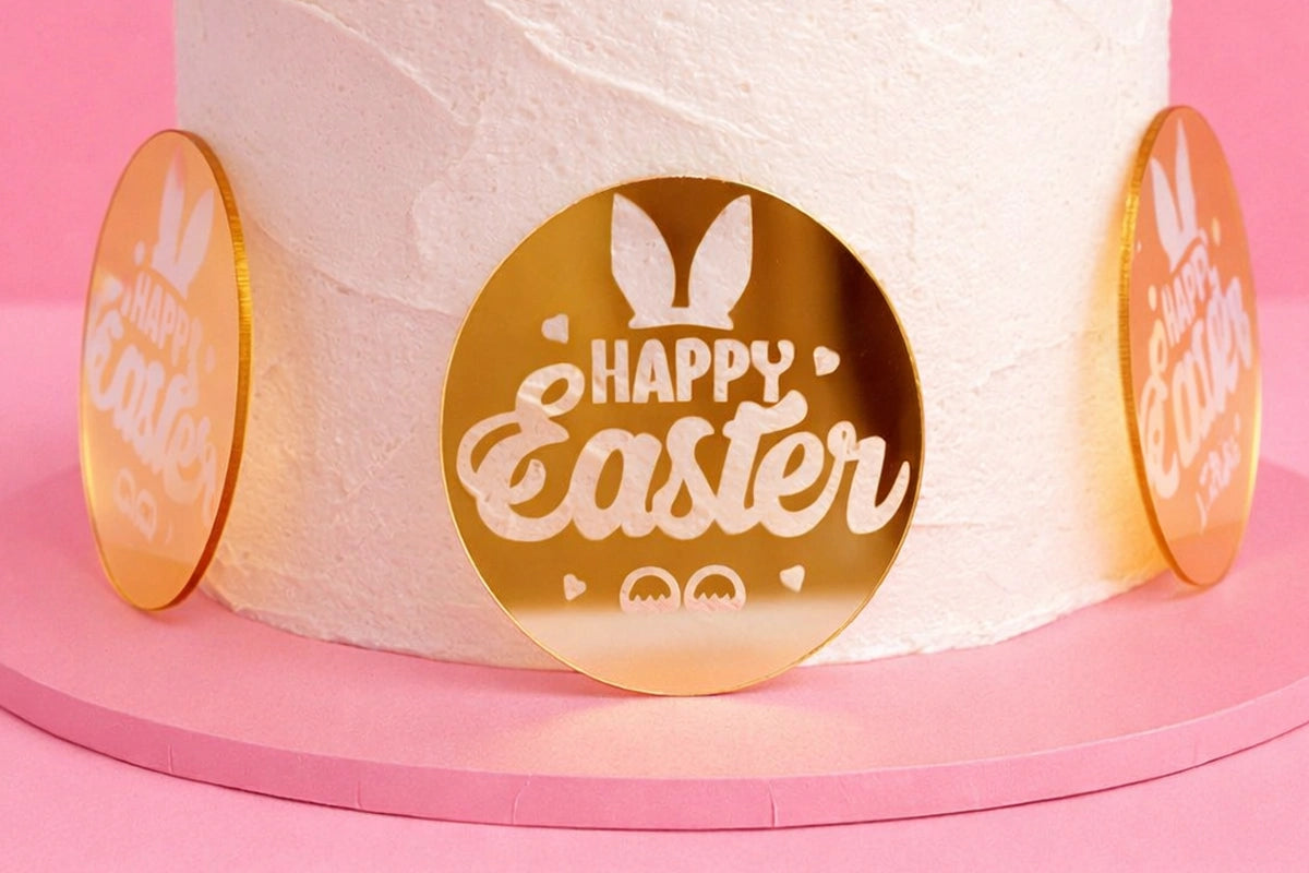 Gold Easter Toppers (6 Pack) - Iconic Cake Art