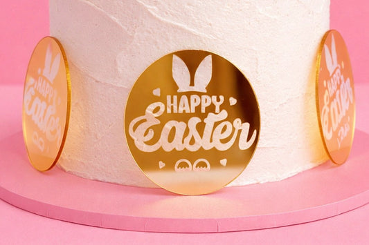 Gold Easter Toppers (6 Pack) - Iconic Cake Art