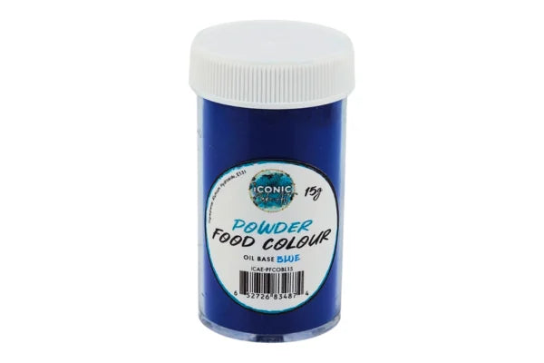 Blue Oil Based Powder Colour 15g - Iconic Cake Art