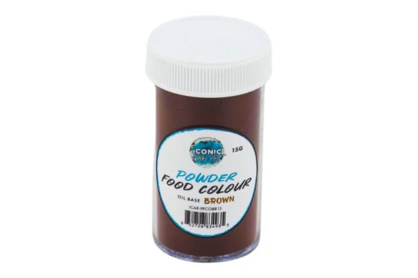 Brown Oil Based Powder Colour 15g - Iconic Cake Art