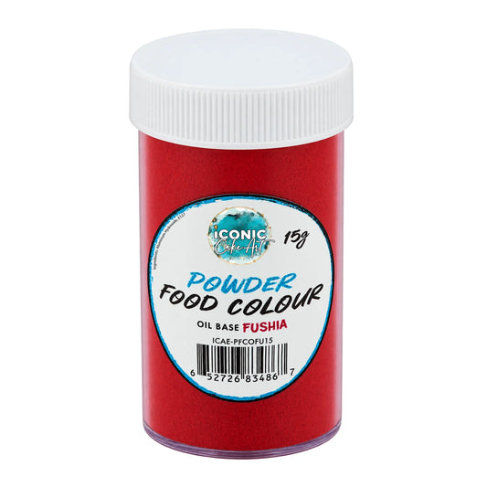 Fuchsia Oil Based Powder Colour 15g - Iconic Cake Art