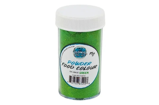 Green Oil Based Powder Colour 15g - Iconic Cake Art