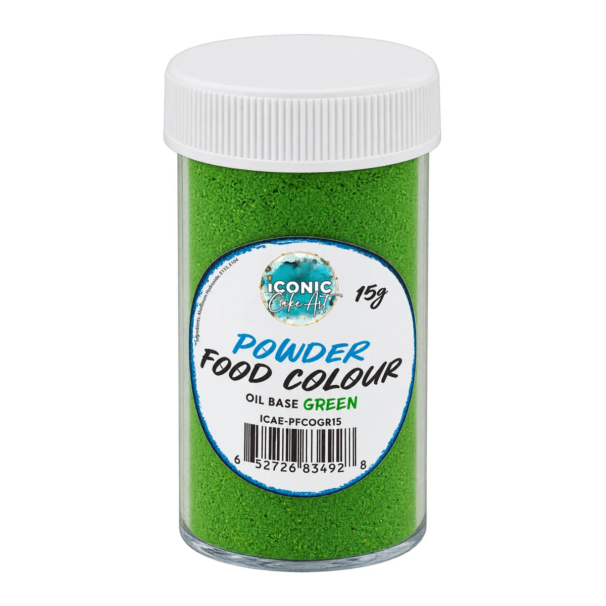 Green Oil Based Powder Colour 15g - Iconic Cake Art