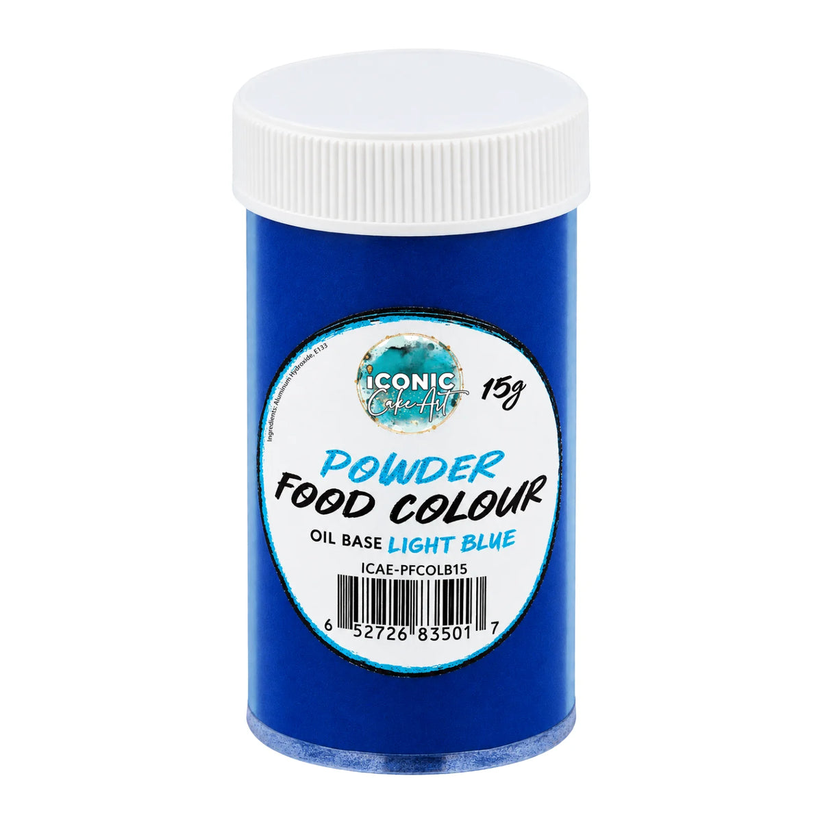 Light Blue Oil Based Powder Colour 15g - Iconic Cake Art