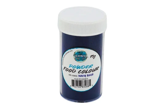 Blue Navy Oil Based Powder Colour 15g - Iconic Cake Art