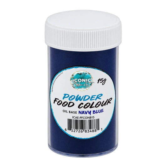 Blue Navy Oil Based Powder Colour 15g - Iconic Cake Art