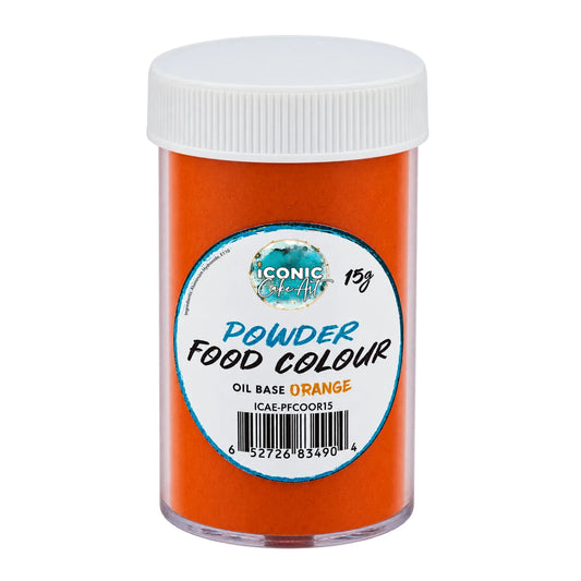 Orange Oil Based Powder Colour 15g - Iconic Cake Art