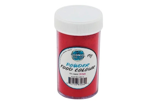 Pink Oil Based Powder Colour 15g - Iconic Cake Art