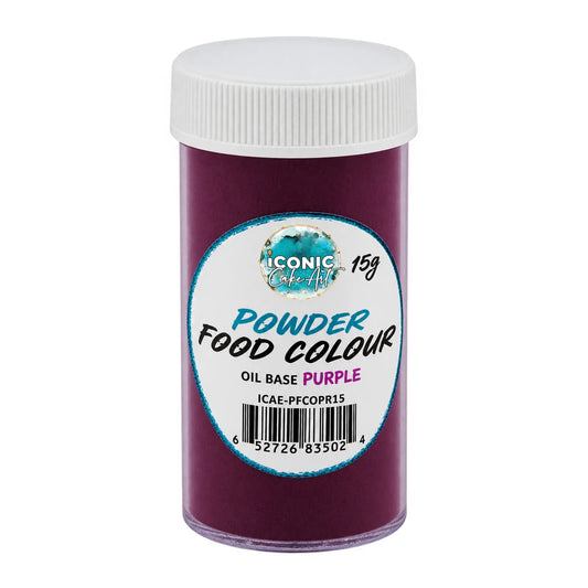 Purple Oil Based Powder Colour 15g - Iconic Cake Art