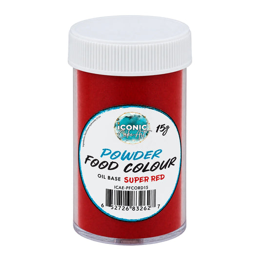 Super Red Oil Based Powder Colour 15g - Iconic Cake Art