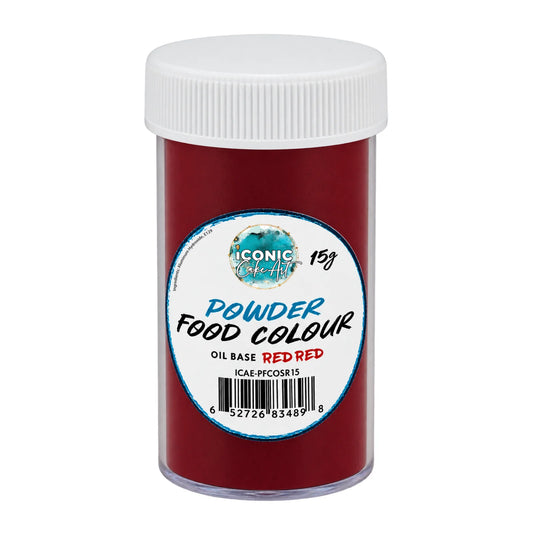 Red Oil Based Powder Colour 15g - Iconic Cake Art