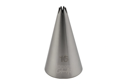#16 Open Star Piping Tip - Iconic Cake Art