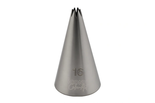 #16 Open Star Piping Tip - Iconic Cake Art