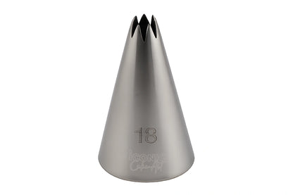 #18 Open Star Piping Tip - Iconic Cake Art