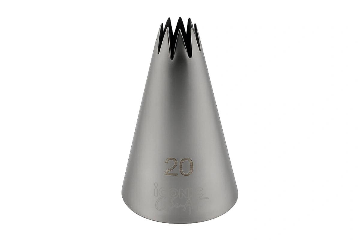 #20 Open Star Piping Tip - Iconic Cake Art