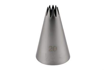 #20 Open Star Piping Tip - Iconic Cake Art