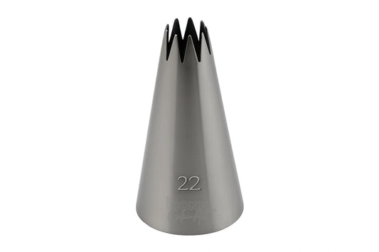 #22 Open Star Piping Tip - Iconic Cake Art