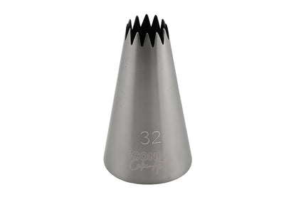 #32 Open Star Piping Tip - Iconic Cake Art