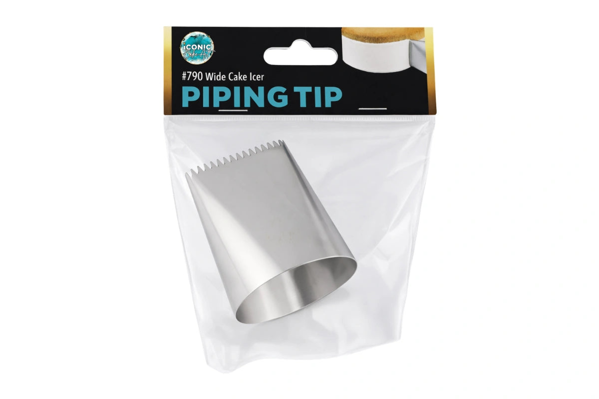 #790 Wide Cake Icer Piping Tip - Iconic Cake Art