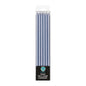 Blue Tall Pearl Candles 12cm (12 Pack) - Iconic Cake Art