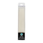 White Tall Pearl Candles 12cm (12 Pack) - Iconic Cake Art