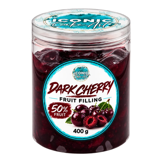 Dark Cherry Fruit Filling 400g - Iconic Cake Art