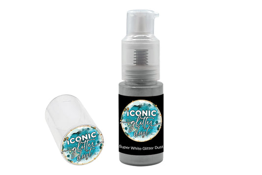 White Super Puff Dust 10g - Iconic Glitter