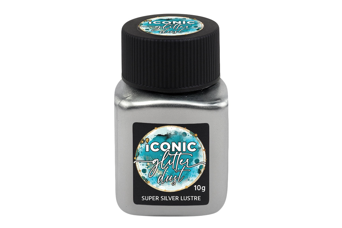 Silver Super Lustre Dust 10g - Iconic Glitter