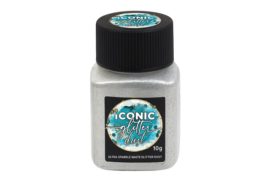 White Ultra Sparkle Dust 10g - Iconic Glitter