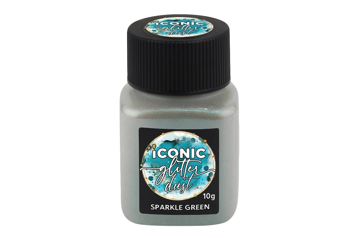Green Sparkle Lustre Dust 10g - Iconic Glitter