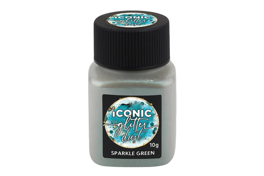 Green Sparkle Lustre Dust 10g - Iconic Glitter
