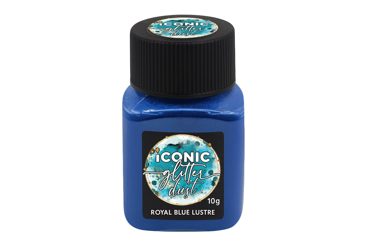 Royal Blue Lustre Dust 10g - Iconic Glitter