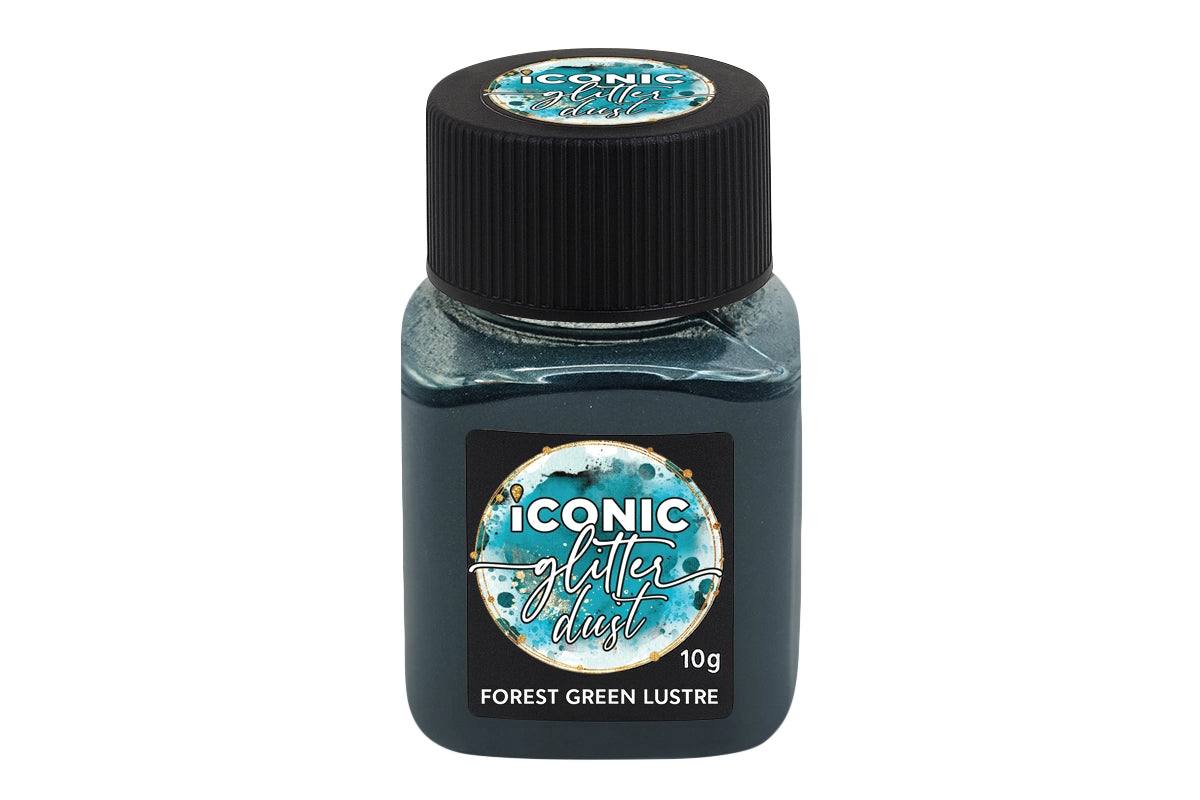 Forest Green Lustre Dust 10g - Iconic Glitter