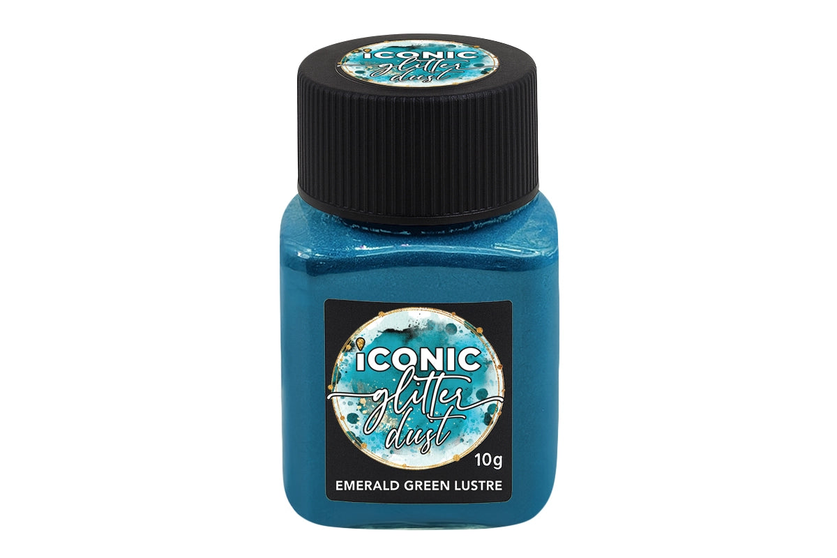 Green Emerald Lustre Dust 10g - Iconic Glitter