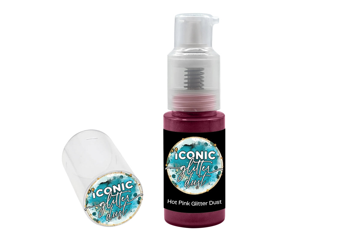 Hot Pink Puff Dust 10g - Iconic Glitter