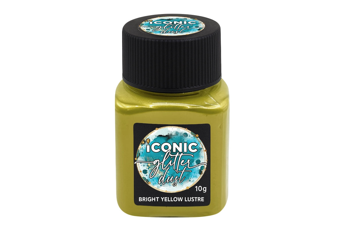 Yellow Bright Lustre Dust 10g - Iconic Glitter