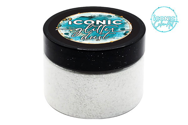 White Ultra Sparkle Dust 50g - Iconic Glitter