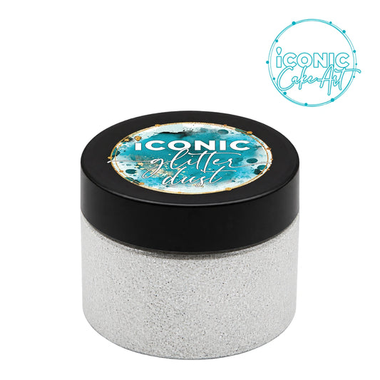 White Ultra Sparkle Dust 50g - Iconic Glitter