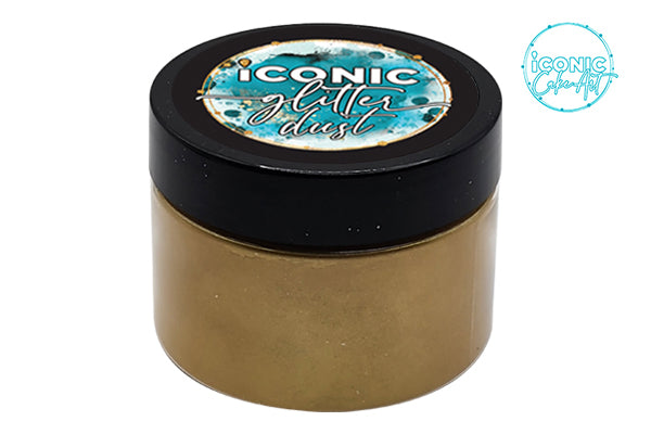 Gold Antique Lustre Dust 50g - Iconic Glitter